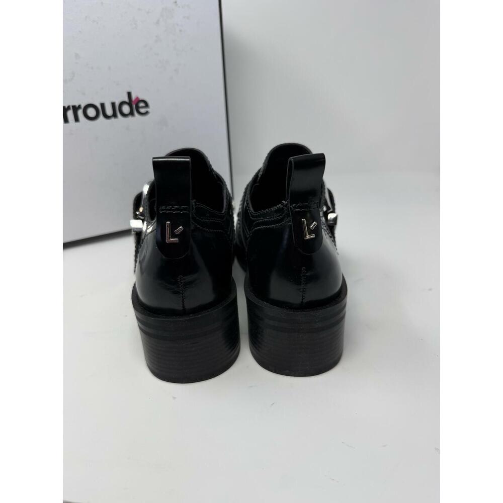Larroude Stewart Women's Oxford Black Leather Black 7.5 - Picture 7 of 10